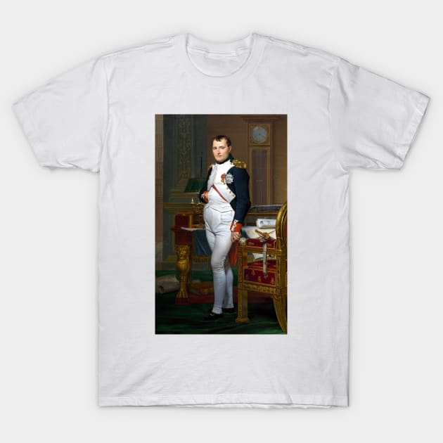 Jacques-Louis David The Emperor Napoleon in His Study at the Tuileries T-Shirt by pdpress